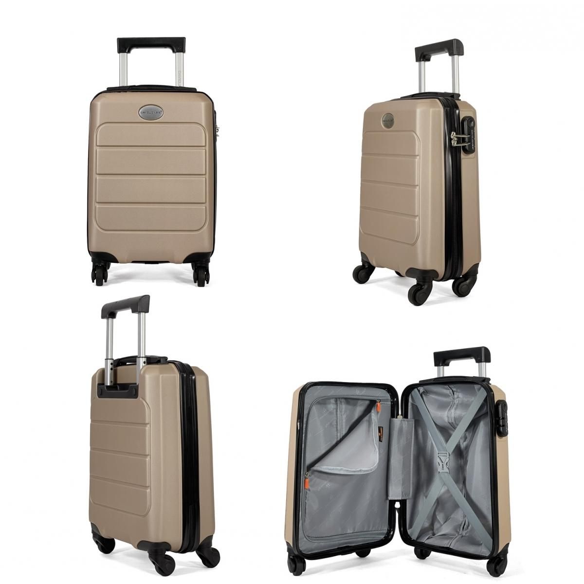 David Jones Lot 2 valises cabines rigides dont une 55cm et une underseat XS 45cm