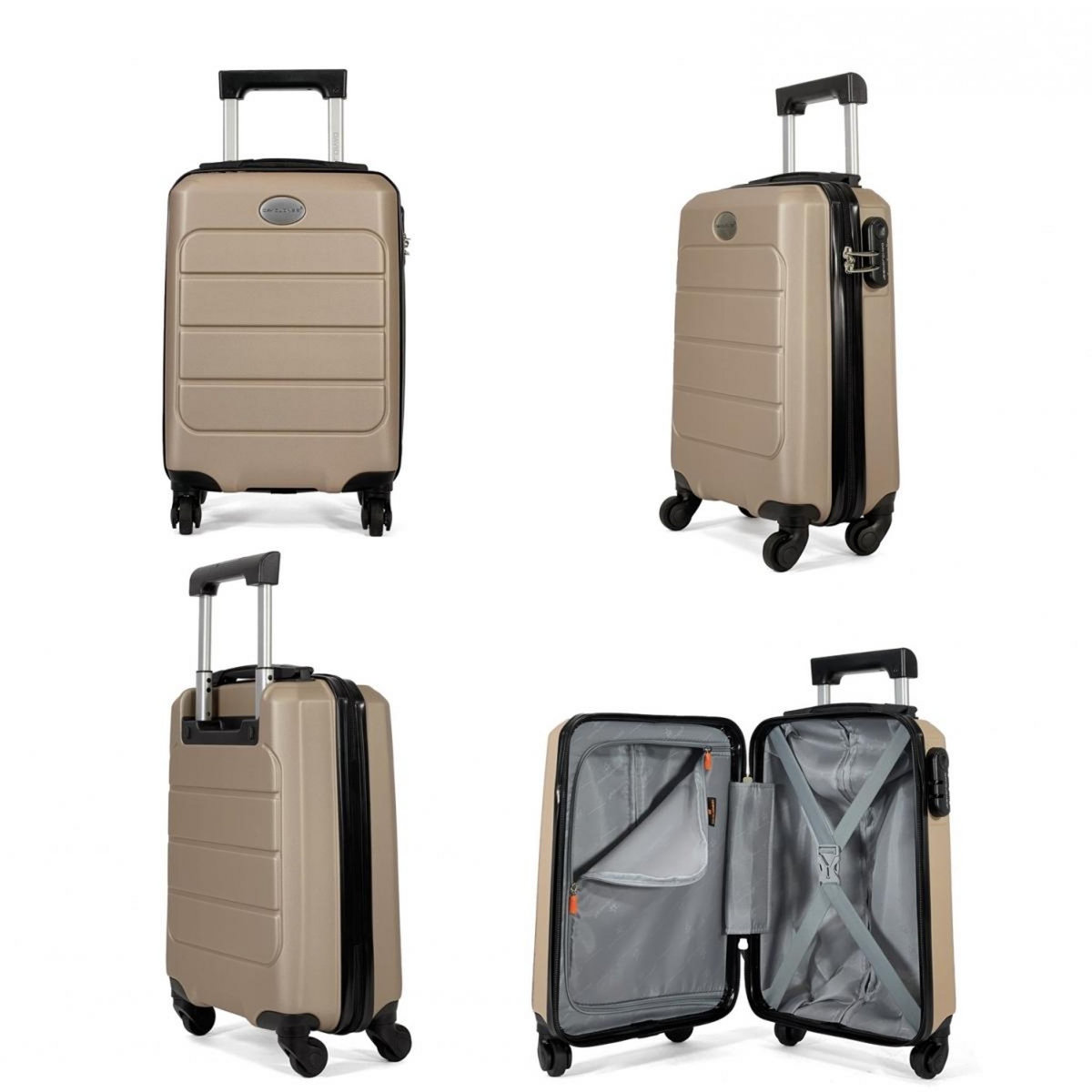 David Jones Lot 2 valises cabines rigides dont une 55cm et une underseat XS 45cm