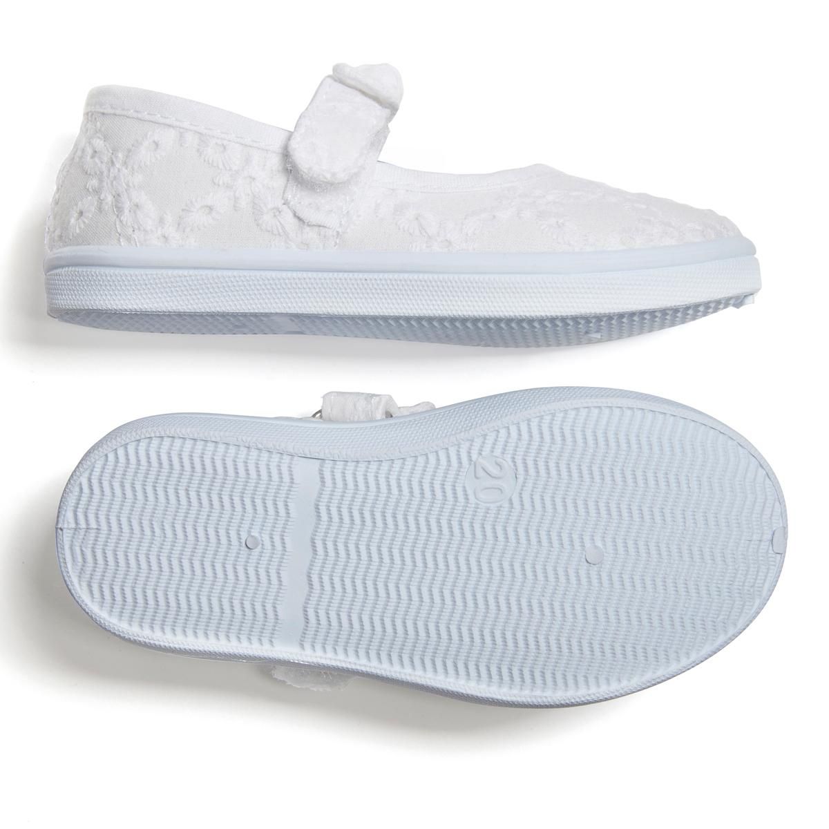 Baskets en toile bébé fille