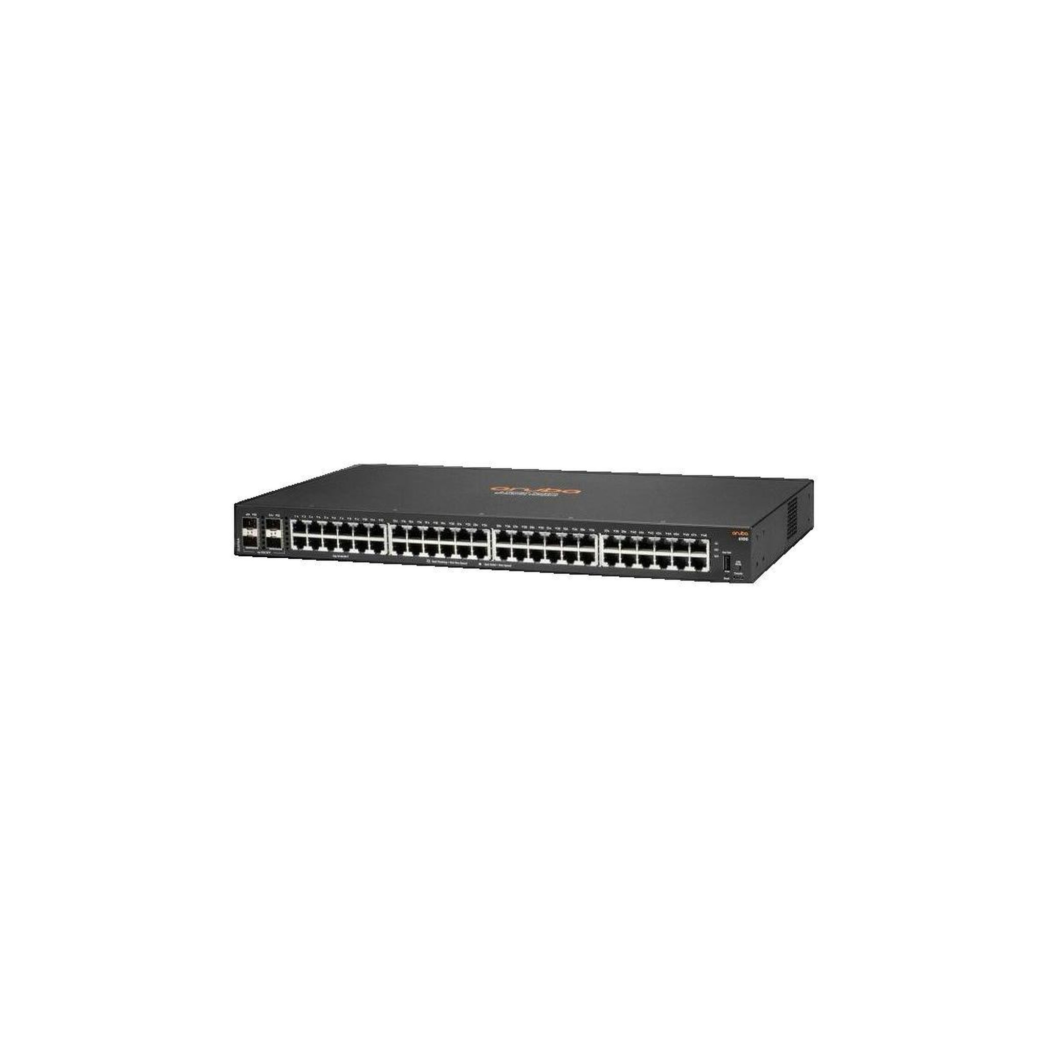 Voir la diapositive 2 : HP Commutateur HP Aruba 6100 48 ports Ethernet RJ-45 et 4 ports SFP+