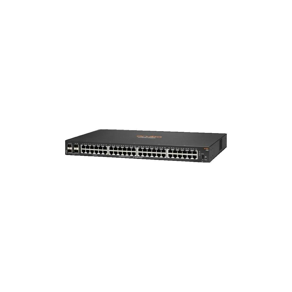 HP Commutateur HP Aruba 6100 48 ports Ethernet RJ-45 et 4 ports SFP+