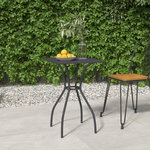 VIDAXL Table de jardin anthracite 50x50x72 cm treillis d'acier