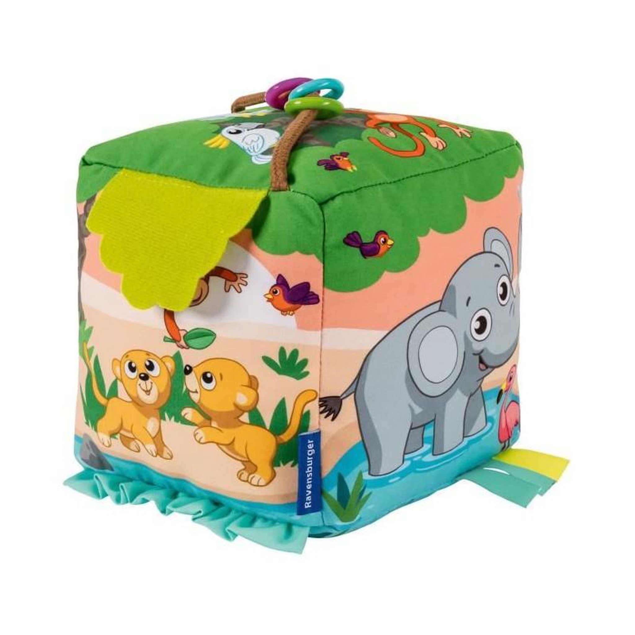 Voir la diapositive 2 : RAVENSBURGER Ravensburger -PLAY + - Mon cube d'activités sonore les animaux sauvages - Des 6 mois - version française - 34009