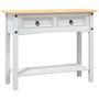 Voir la diapositive 2 : VIDAXL Table console Gamme  Pin mexicain Blanc 90x34,5x73 cm