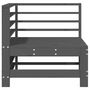 Voir la diapositive 4 : VIDAXL Canape d'angle de jardin gris bois de pin massif