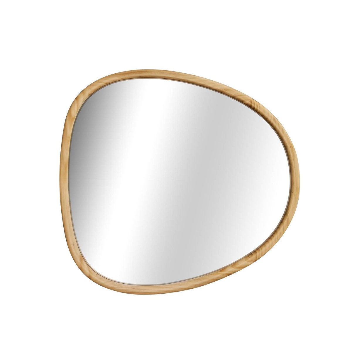 SWEEEK Miroir organique en bois de sapin 75cm