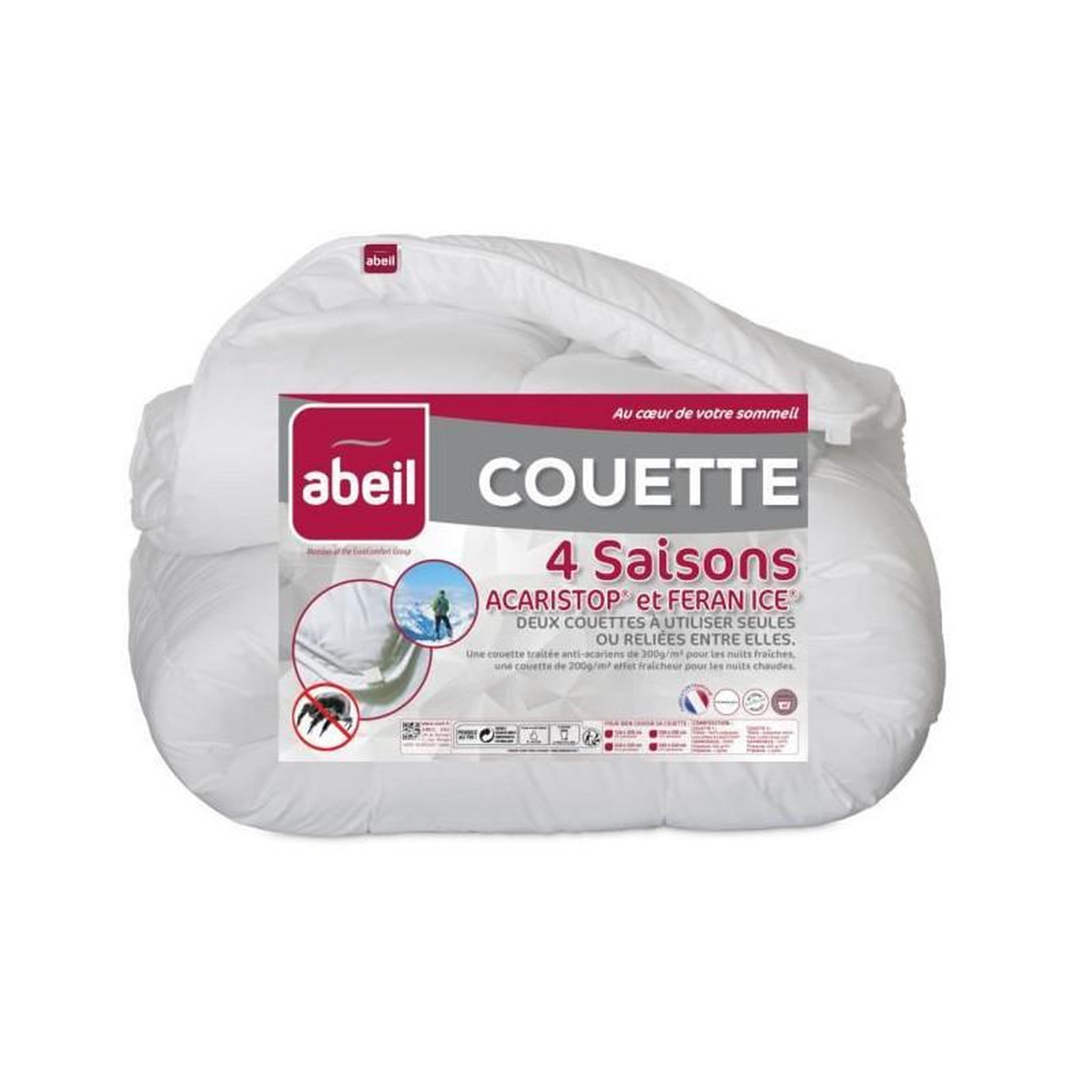ABEIL ABEIL Couette 4 Saisons ANTI-ACARIENS 240x260cm