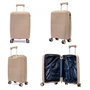 Voir la diapositive 3 : Bleucerise Lot 3 valises rigides dont 1 valise cabine Travel Light TSA Polypropylène