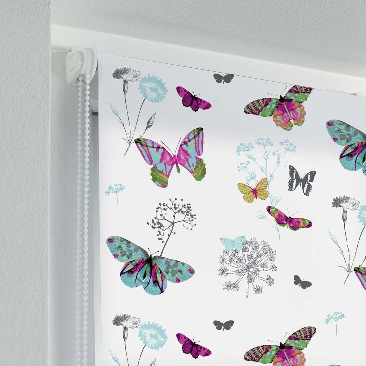 Paris Prix Store Enrouleur Tamisant  Butine  90x180cm Multicolore