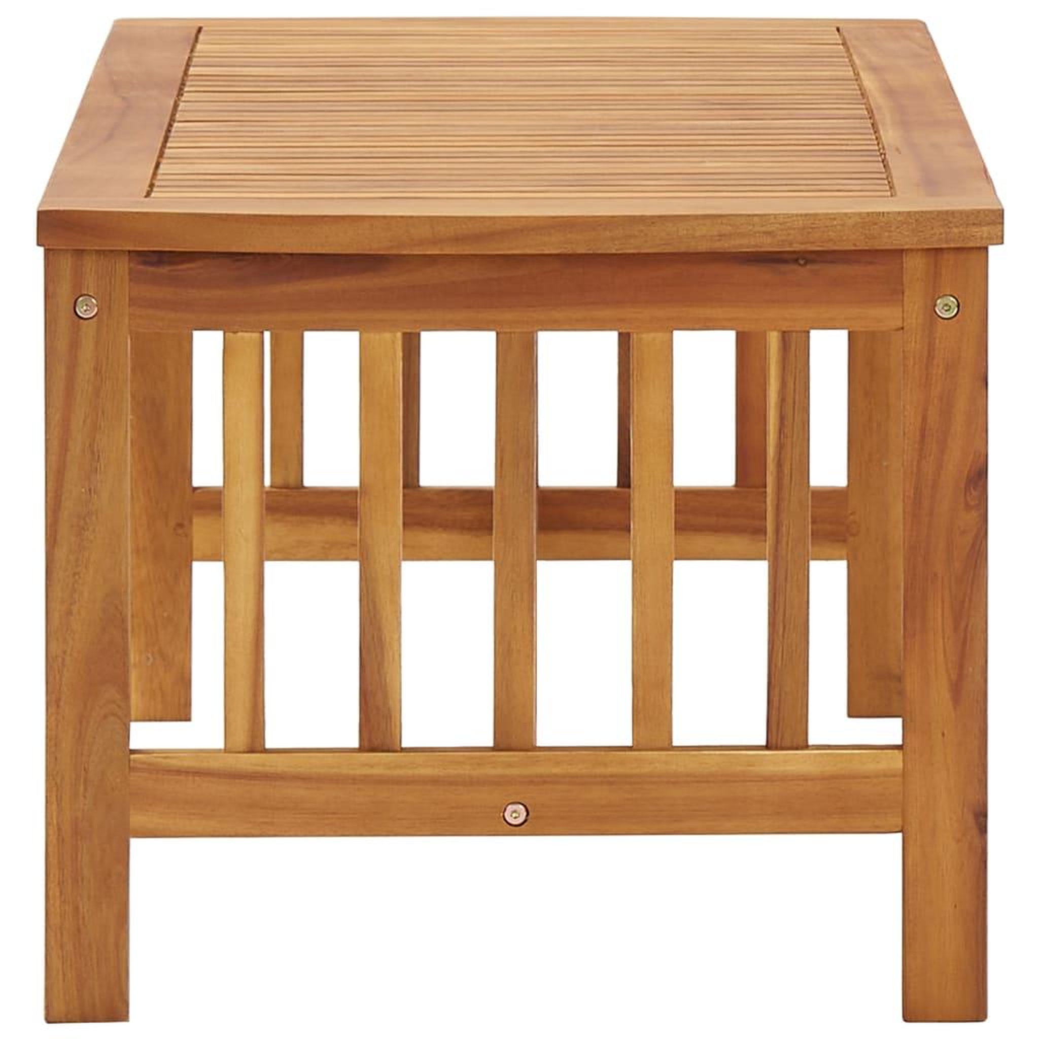 Voir la diapositive 3 : VIDAXL Table basse 102x50x43 cm bois d'acacia solide