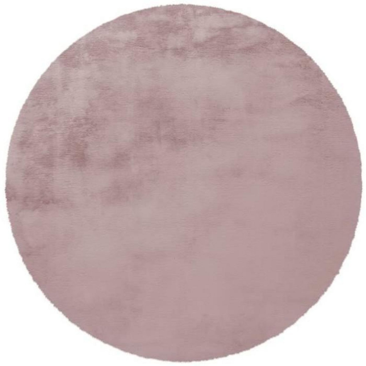 Paris Prix Tapis Rond à Poils Longs  Rabbit  160cm Rose