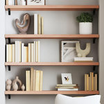 VIDAXL Etagere murale marron clair bois chene massif traite