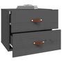 Voir la diapositive 4 : VIDAXL Tables de chevet murales 2 pcs Gris 50x36x40 cm