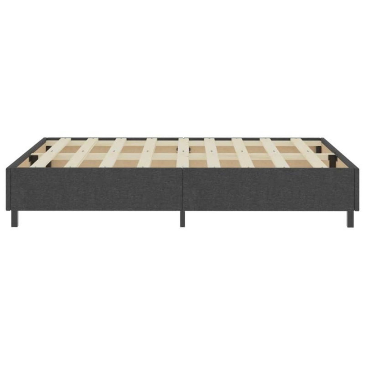 VIDAXL Sommier à lattes de lit Gris Tissu 140x200 cm