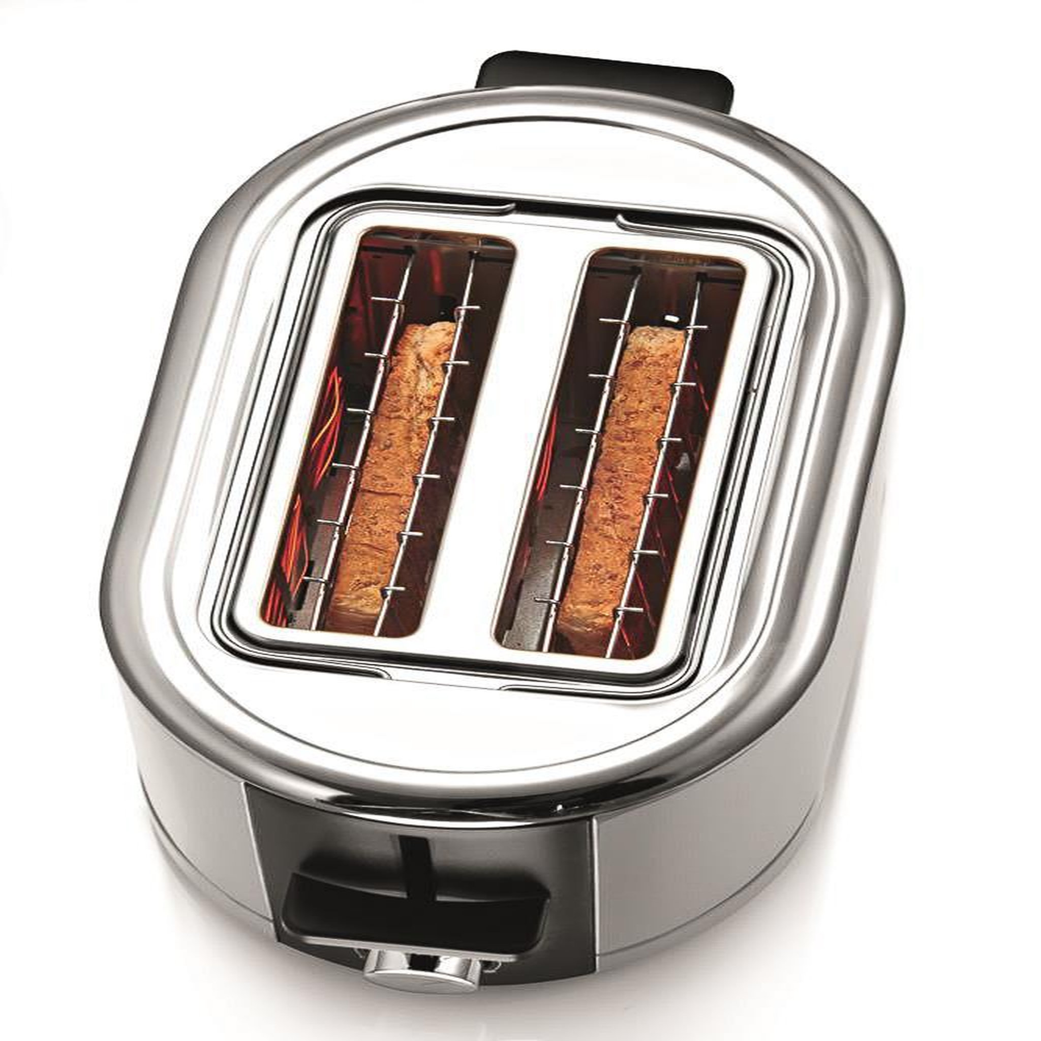 Voir la diapositive 4 : WMF Grille-pain 2 fentes 900w inox/noir - 0414090011