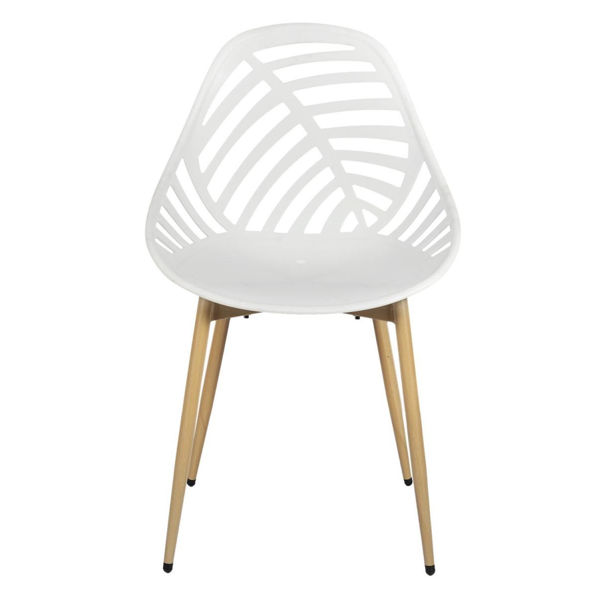 Voir la diapositive 4 : The Home Deco Factory Lot de 4 chaises de jardin  alameda  83cm blanc