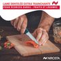 Voir la diapositive 4 : NIROSTA Couteau de cuisine lame crantée 21,5 cm Nirosta Elemental