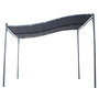 Voir la diapositive 4 : OUTSUNNY Pergola tonnelle de jardin auvent 2,97 x 2,97 m adossable métal noir polyester anti-UV gris