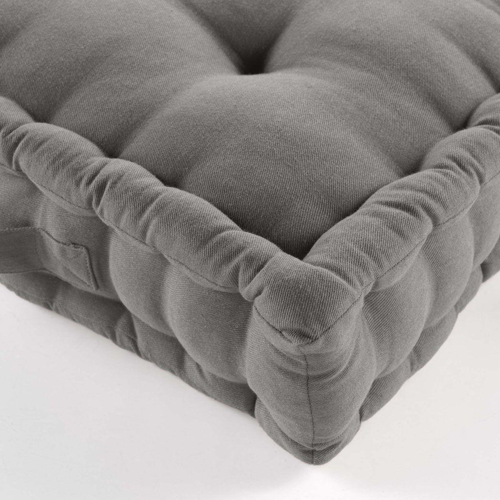 Voir la diapositive 3 : Douceur d'Intérieur Coussin de Sol  Twily  50x50cm Gris