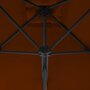 VIDAXL Parasol d'exterieur avec mat en acier Terre cuite 250x250x230cm