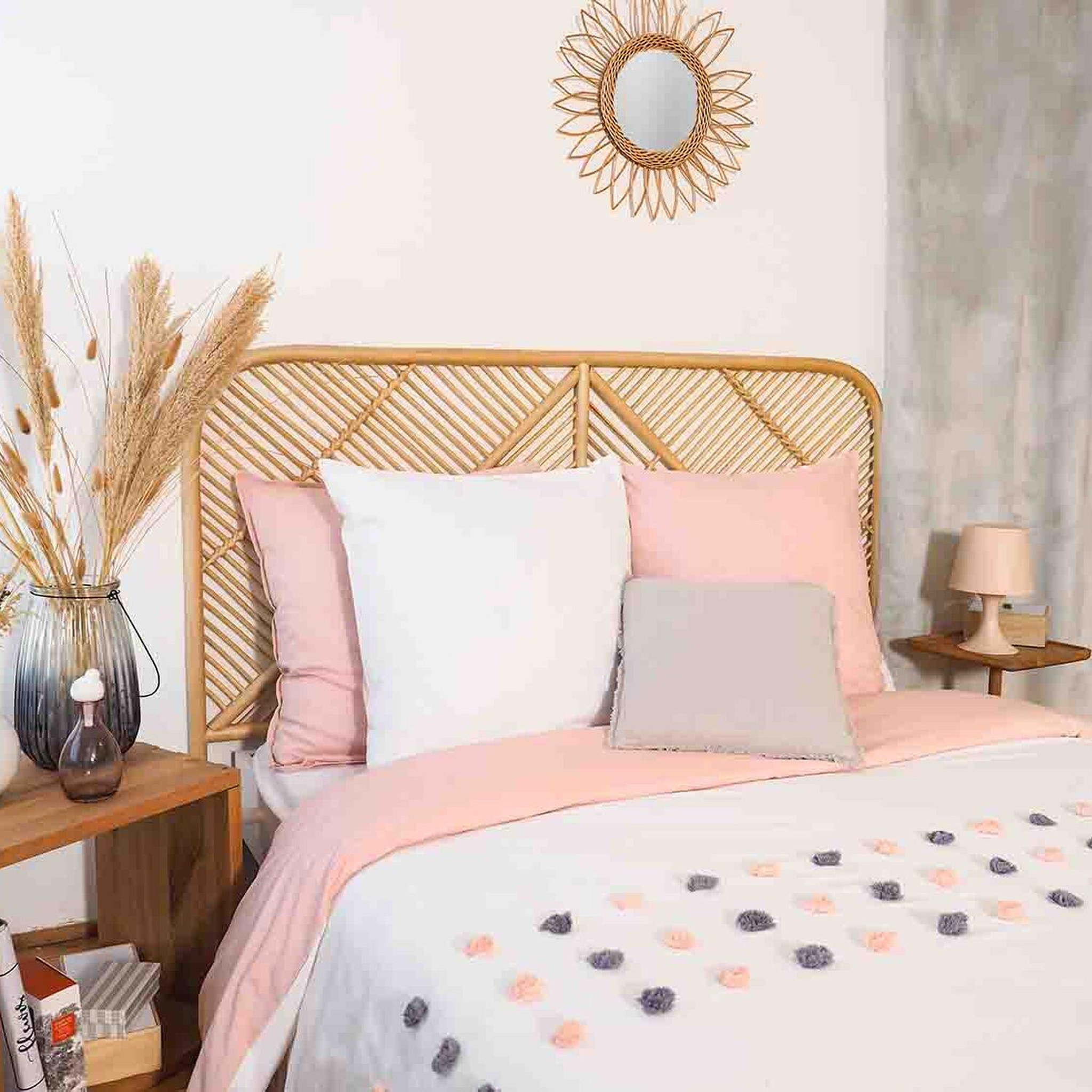 Voir la diapositive 5 : Home collection Parure housse de couette 100% coton 57fils poupie