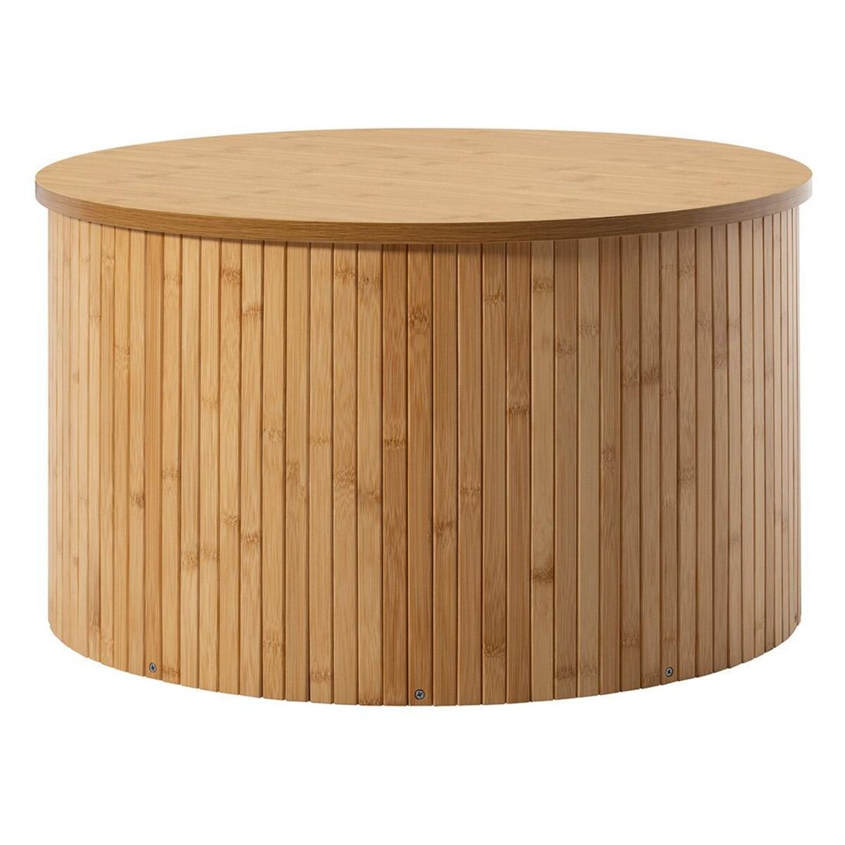 BEST MOBILIER Kofu - table basse ronde - bambou - 60 cm