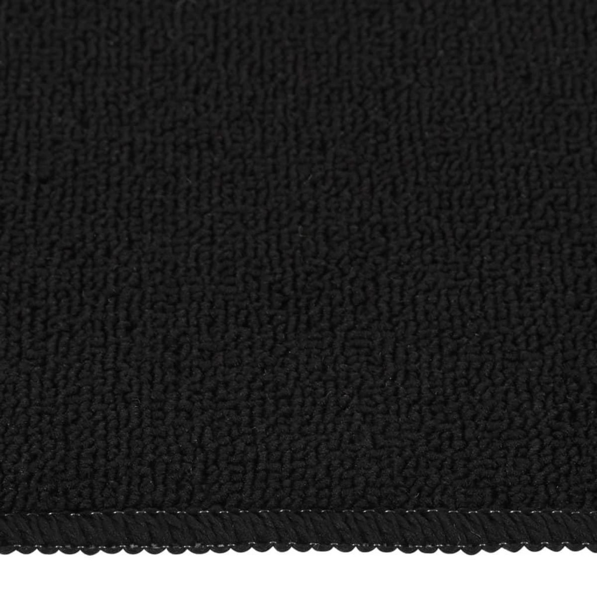 VIDAXL Tapis d'escalier antiderapants 15pcs 75x20cm Noir Rectangulaire