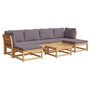 Voir la diapositive 2 : VIDAXL Salon de jardin avec coussins 7 pcs bois massif d'acacia