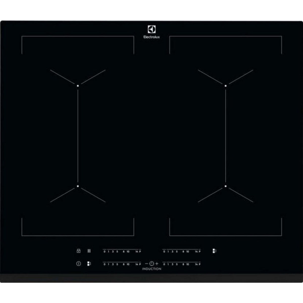 ELECTROLUX Table de cuisson induction 60cm 4 feux 7350w - ipe6454kf
