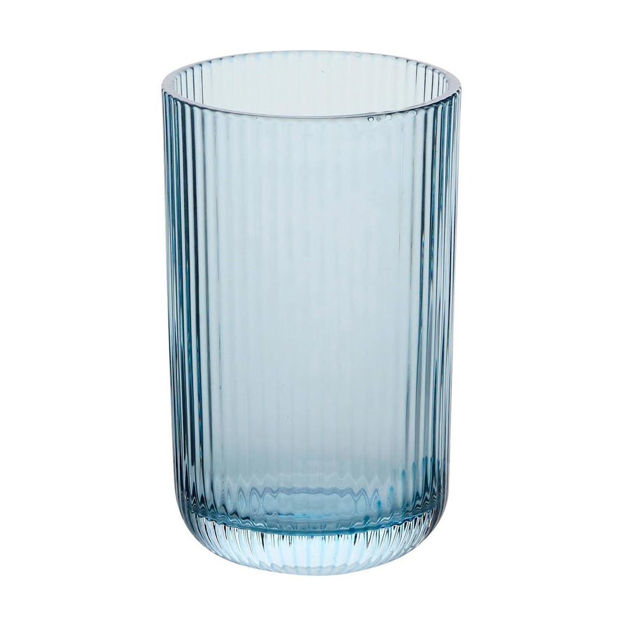 Voir la diapositive 2 : SECRET DE GOURMET Lot de 6 verres hauts strie  ema  43cl bleu