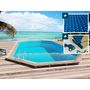 Voir la diapositive 1 : Habitat et Jardin Piscine bois   Sao Paulo   - 6.57 x 4.07 x 1.20 m - Bâche à bulles  180 µ - Bâche hiver  280 g/m² -