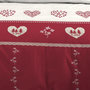 Voir la diapositive 3 : STOF Housse de couette 260x240 MODANE ROUGE + 2 taies coton 57 fils