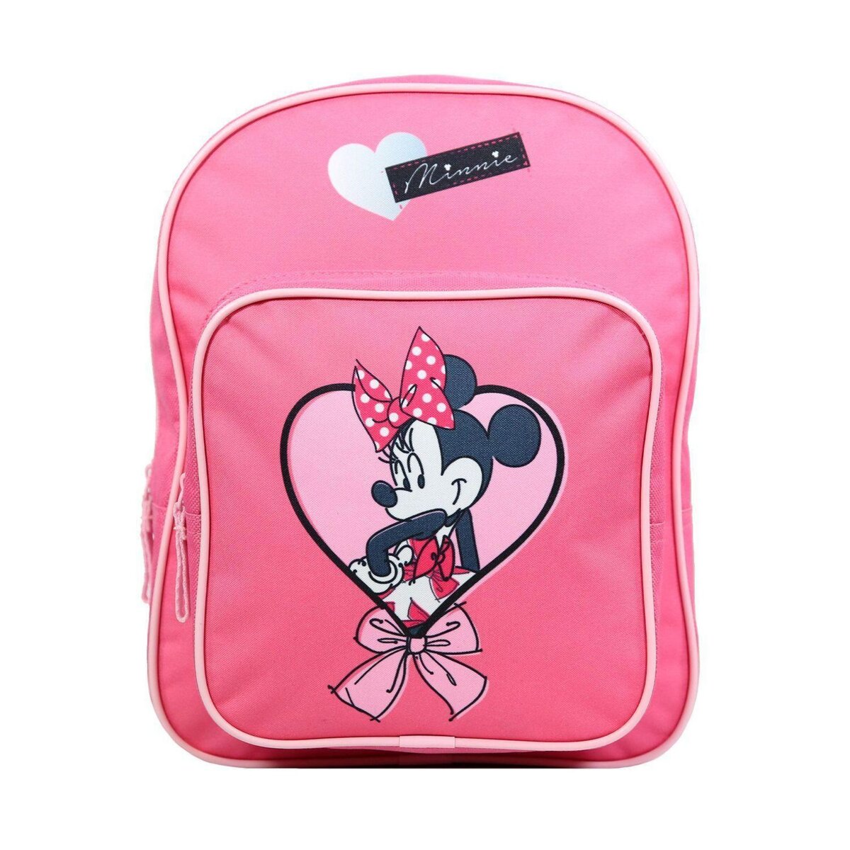 Bagtrotter Sac à dos 31 cm avec poche Disney Minnie Coeur Rose Bagtrotter