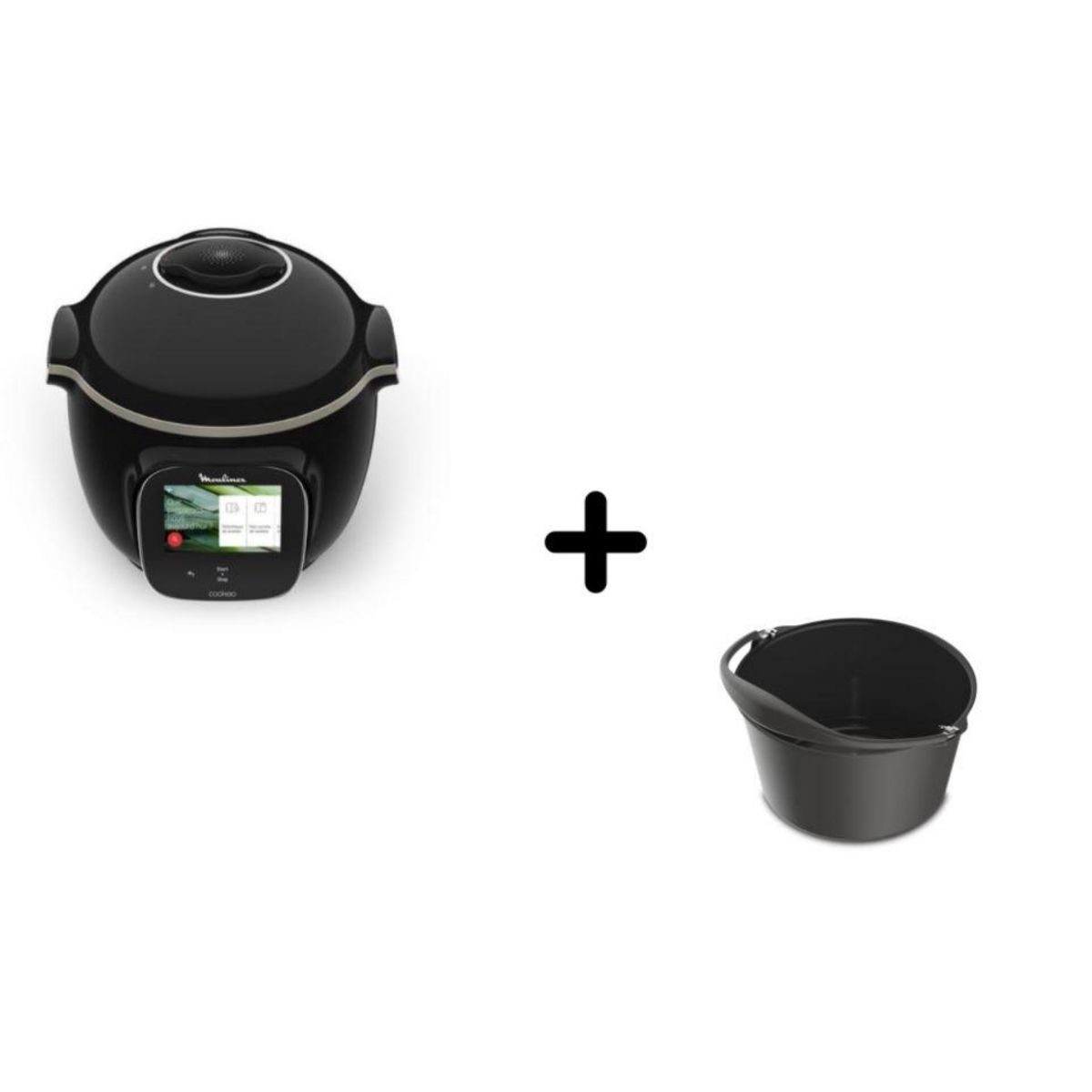 MOULINEX Multicuiseur intelligent Cookeo Touch Wifi CE902800 - Noir +  Moule Cookeo - XA609001