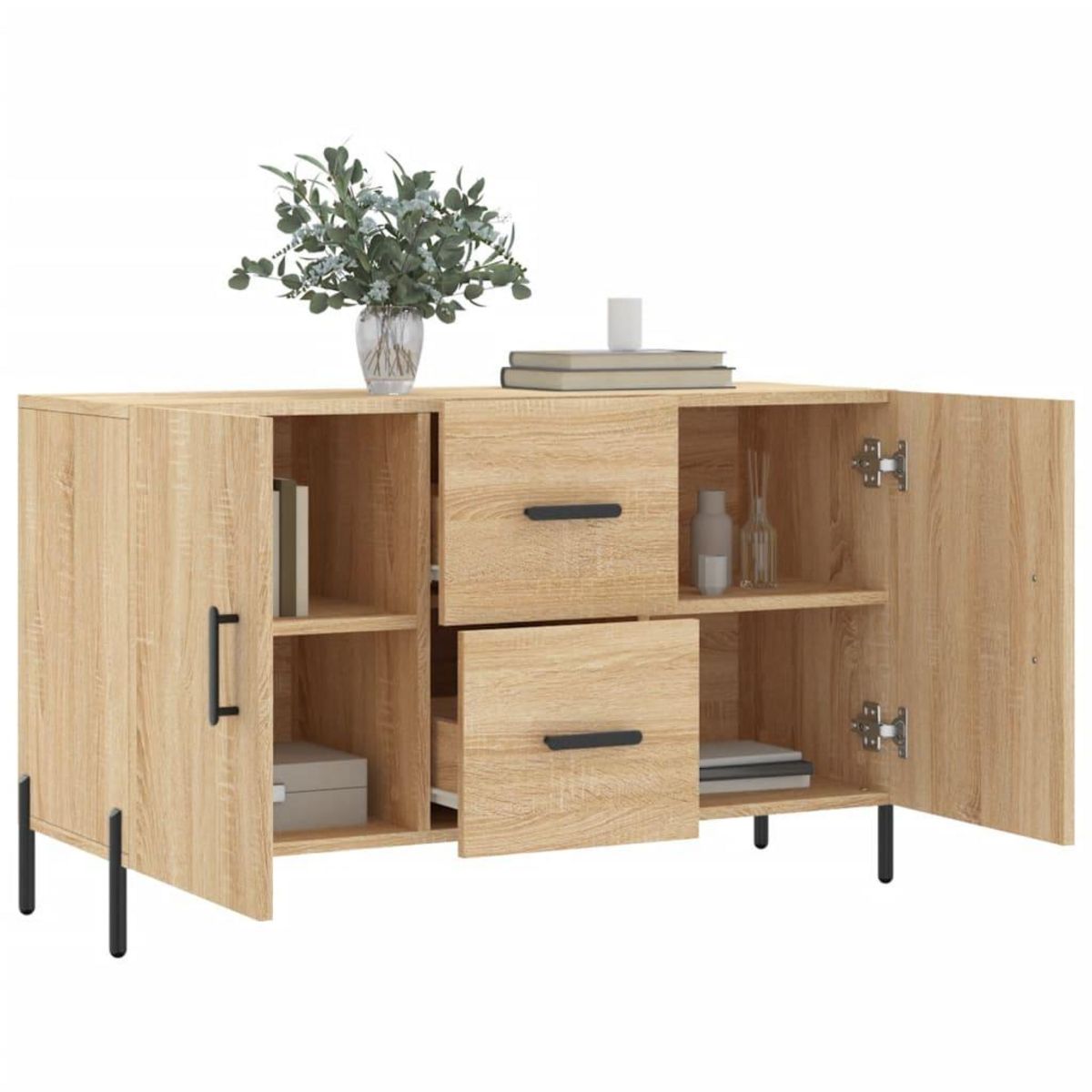 VIDAXL Buffet chene sonoma 100x36x60 cm bois d'ingenierie