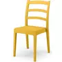 MARKET24 Lot de 4 chaises - ARETA - REA - 51 x 46 x H88 cm - Moutarde