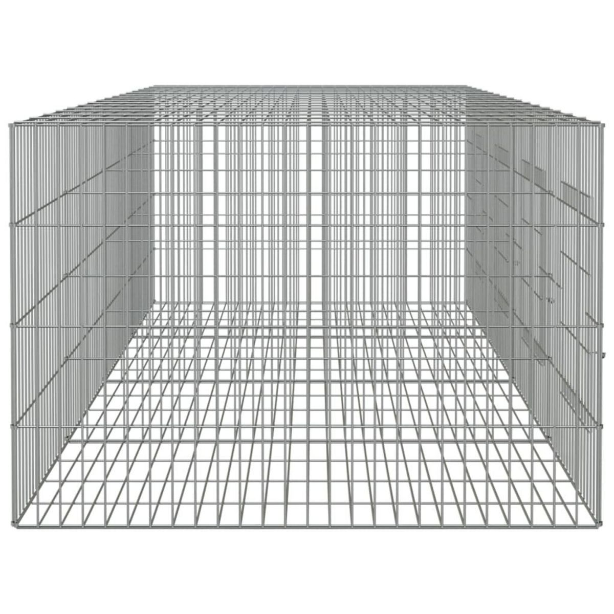 VIDAXL Cage a lapin 4 panneaux 217x79x54 cm Fer galvanise