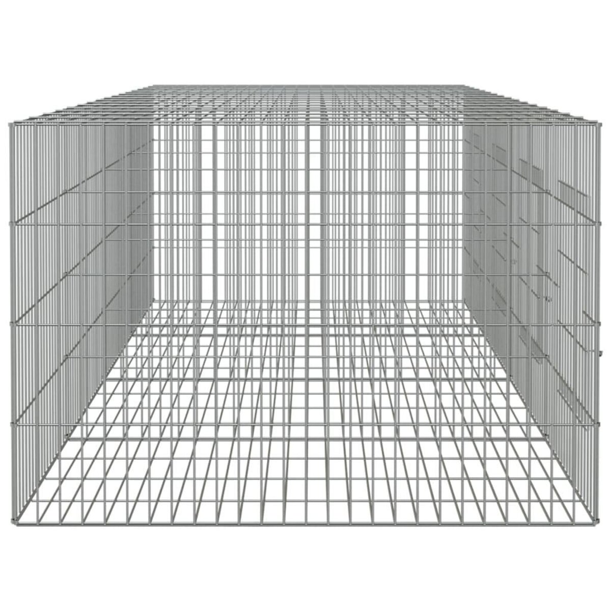 VIDAXL Cage a lapin 4 panneaux 217x79x54 cm Fer galvanise