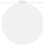 Voir la diapositive 5 : VIDAXL Protecteur de table transparent Ø 60 cm 2 mm PVC