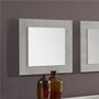 NOUVOMEUBLE Miroir carré contemporain couleur chêne gris LUCAS