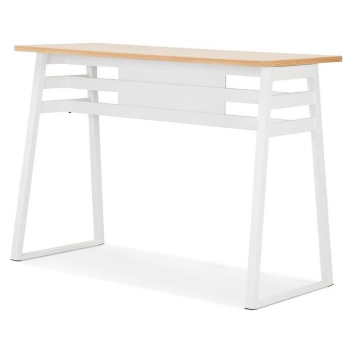 Paris Prix Table de Bar Scandinave  Javier  150cm Blanc