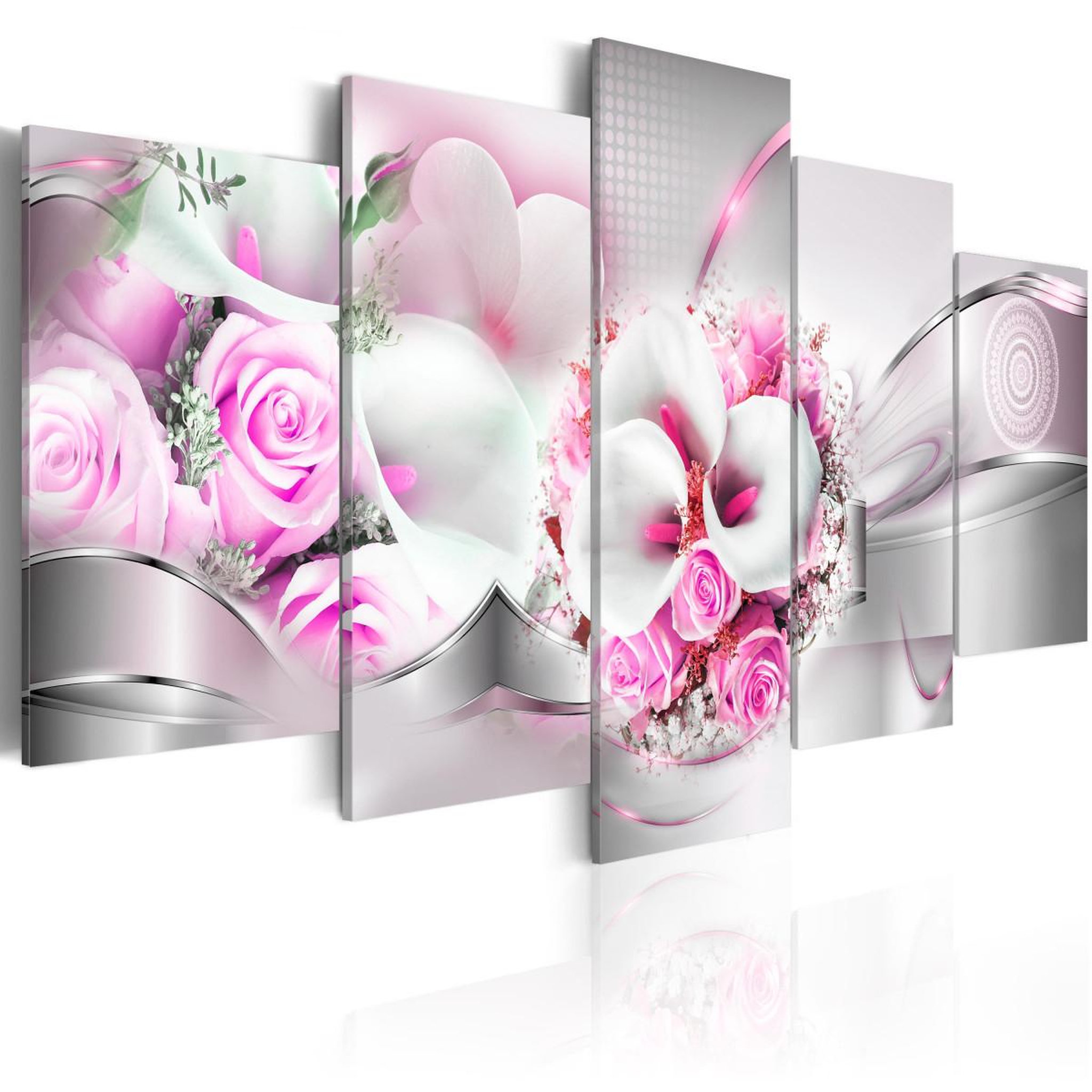 Paris Prix Tableau imprimé  pink marriage. Coloris disponibles : Multicolore