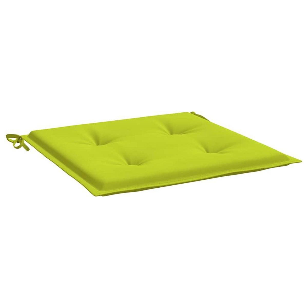VIDAXL Coussins de chaise de jardin lot de 2 vert vif 50x50x3 cm