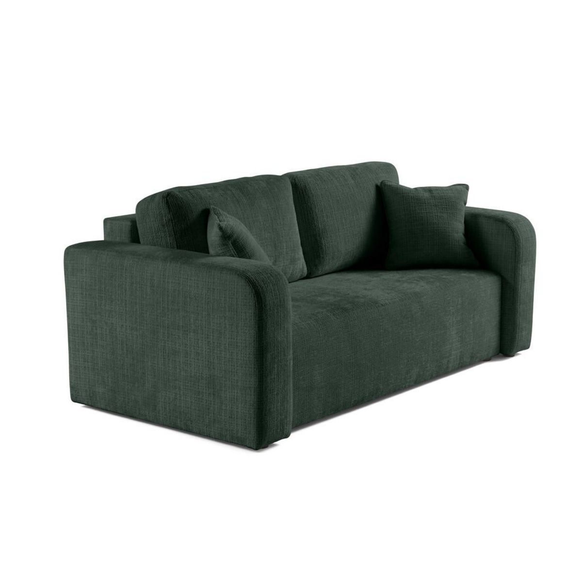 BEST MOBILIER Miro - canapé droit 2 places - en velours texturé