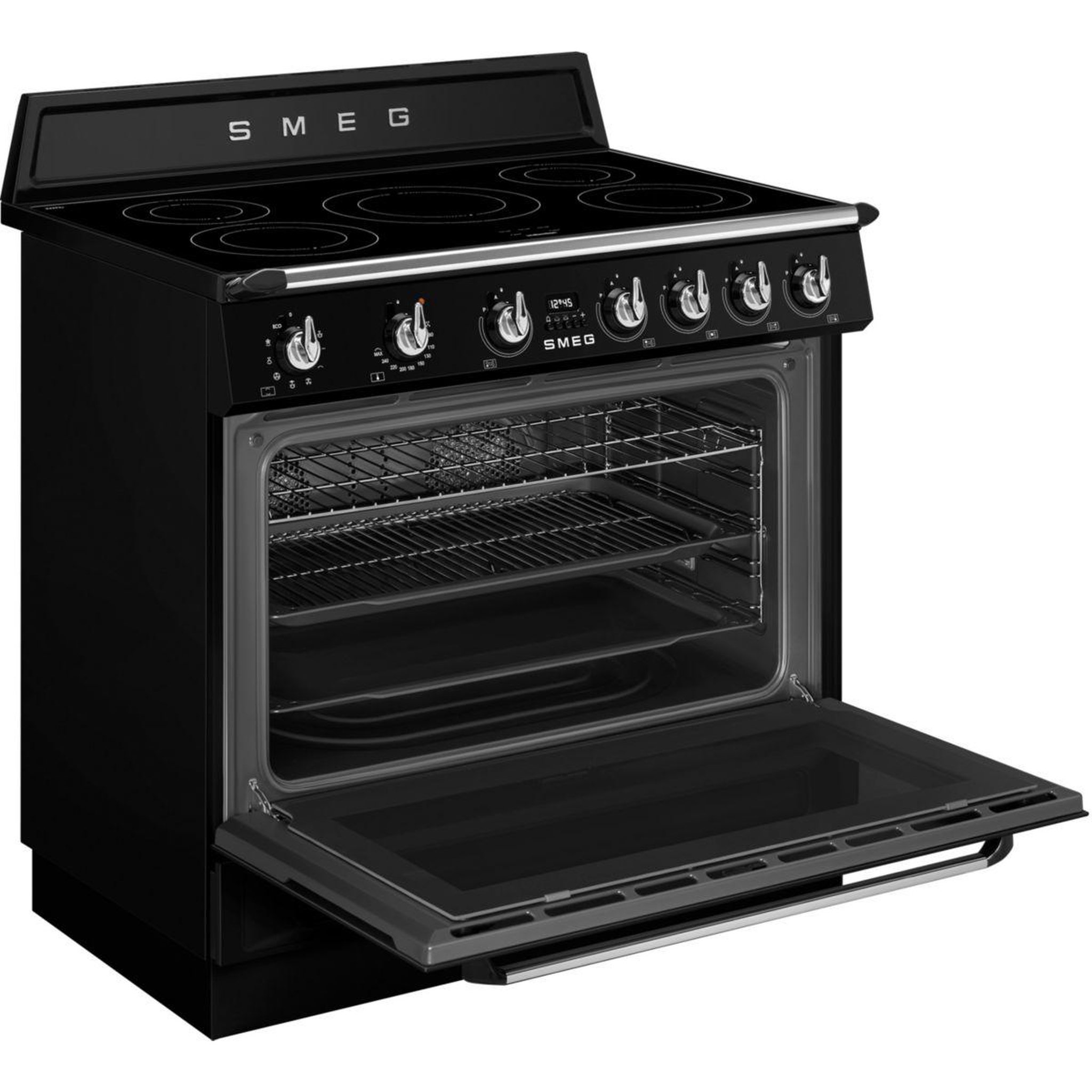 Voir la diapositive 4 : SMEG Piano de cuisson induction tr90imbl
