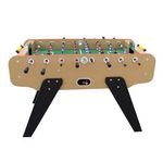 PLAY4FUN Baby-foot de Bar Deluxe Club 148 x 75 x 94 cm - 2 balles en liège inclus. Coloris disponibles : Marron, Beige, Noir