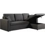 Voir la diapositive 1 : Habitat et Jardin Canapé d'angle convertible/ réversible avec coffre  Alain  - 3 places - Gris