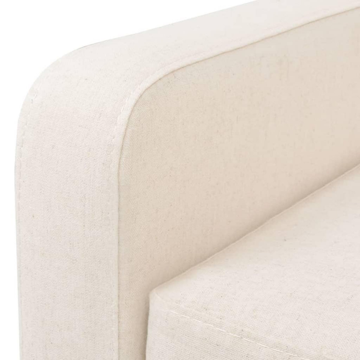 VIDAXL Fauteuil blanc creme tissu