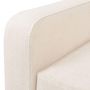 Voir la diapositive 5 : VIDAXL Fauteuil blanc creme tissu