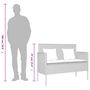 Voir la diapositive 6 : VIDAXL Banc de jardin avec coussins beige resine tressee